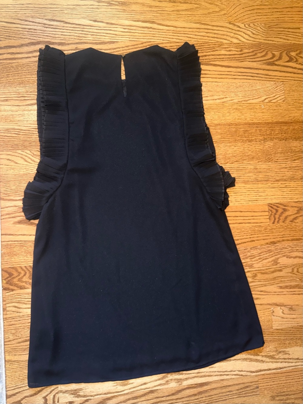Lulu's Black Ruffle Sleeve Shift Dress - Picture 4 of 5